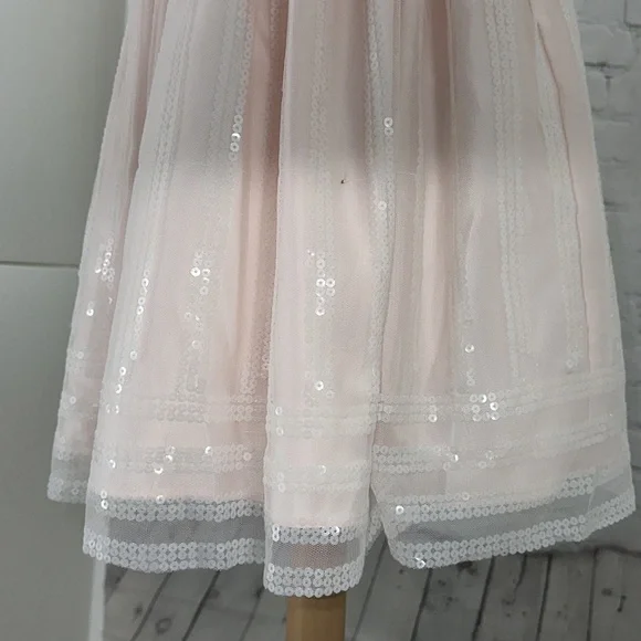 American Princess Holiday Blush Dress Size 4 sparkle - Picture 4 of 8